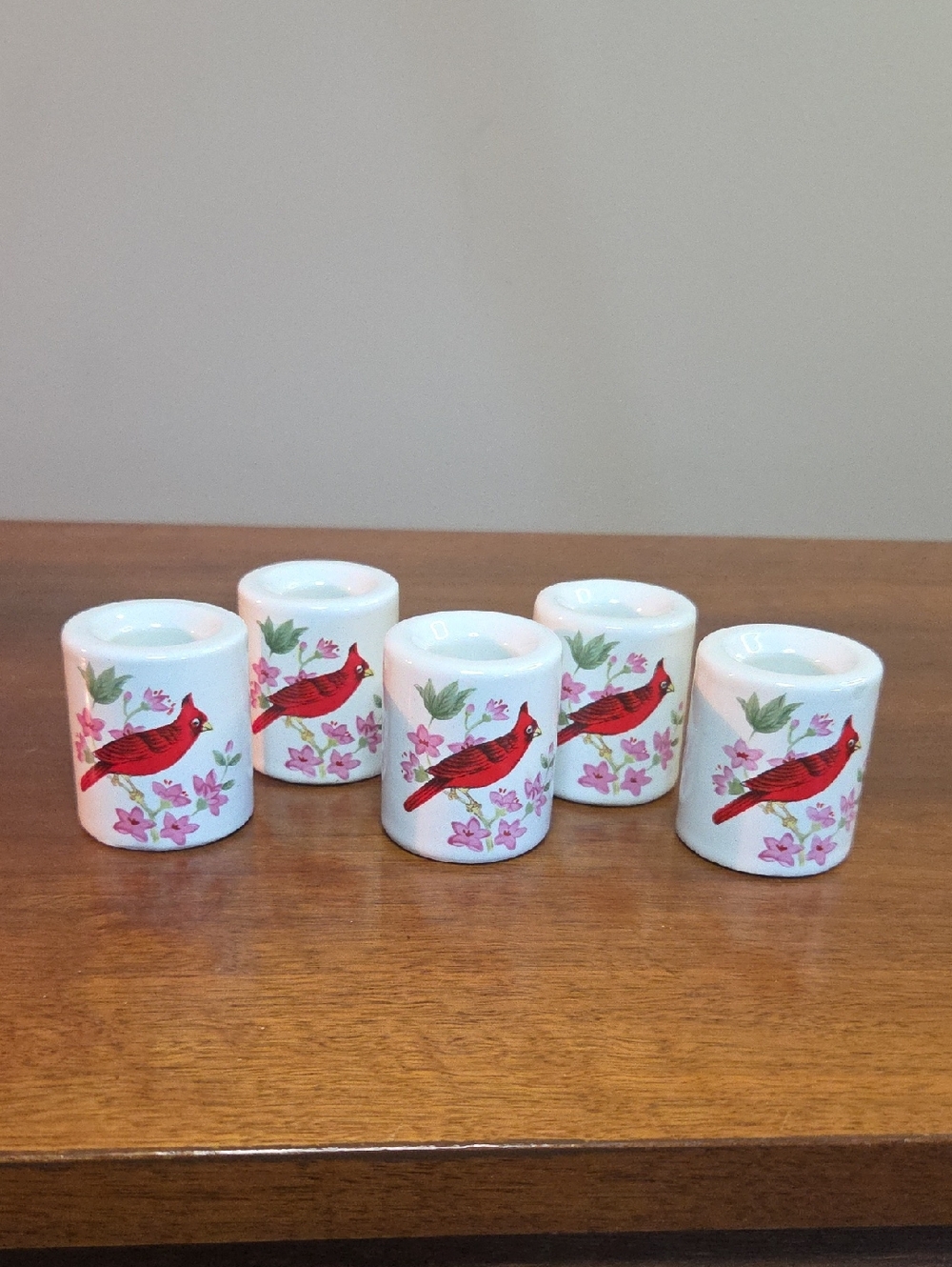 Vintage Ceramic Taper Candle Holder 1977 Spencer Gifts Japan Set Of 5